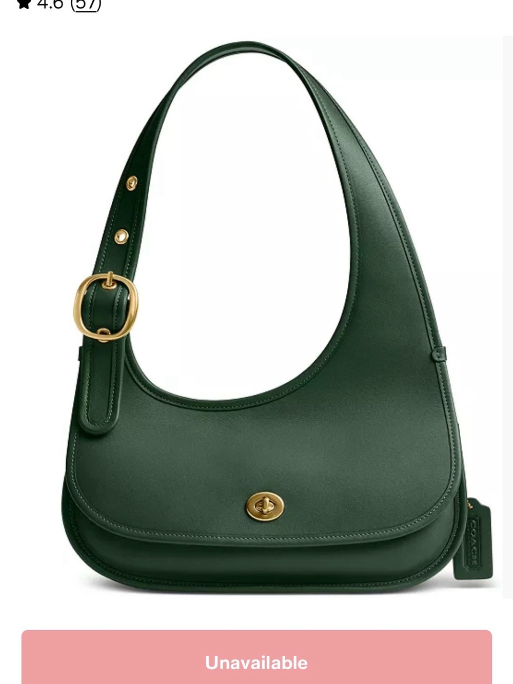 Coach Cashin shoulder bag - NWT Dark Green Leather